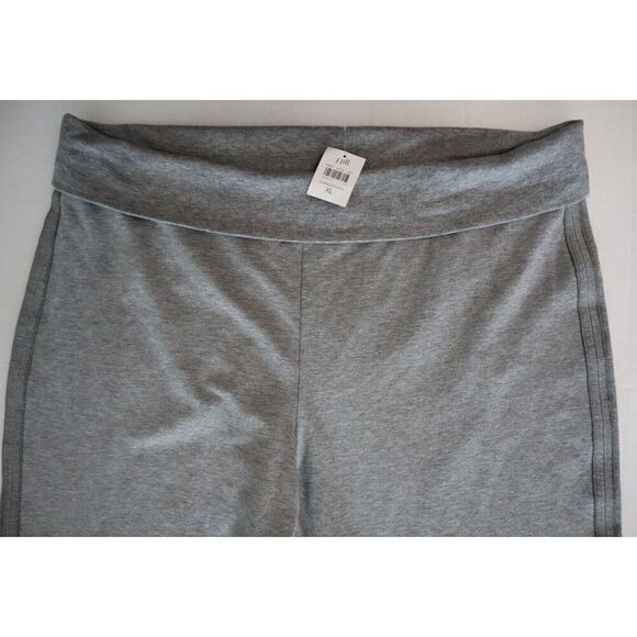 Pure Jill Women Sz XL Dark Gray Heather Fold Down Waist Cotton Modal Blend Pants - Picture 5 of 9